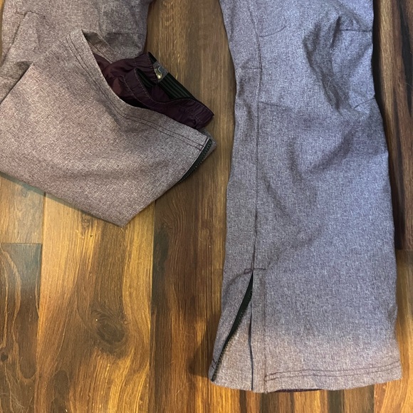 Aperture Dusty Purple Insulated Snow Pants with Belt Loops and Pockets M - Picture 7 of 9